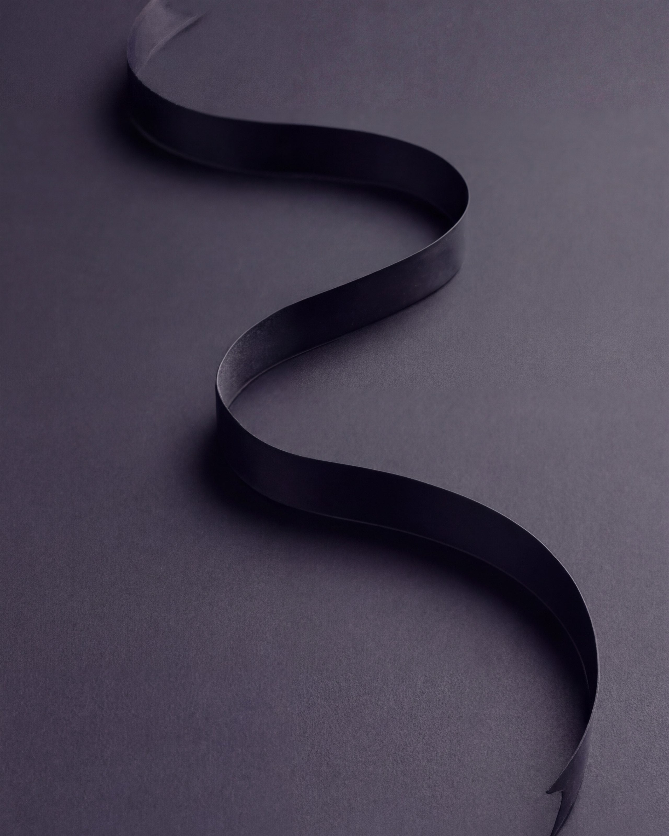 Ribbon arranged for presentation